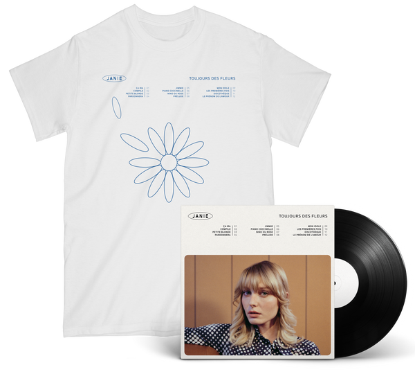 JANIE - PACK T-SHIRT + VINYLE "TOUJOURS DES FLEURS"