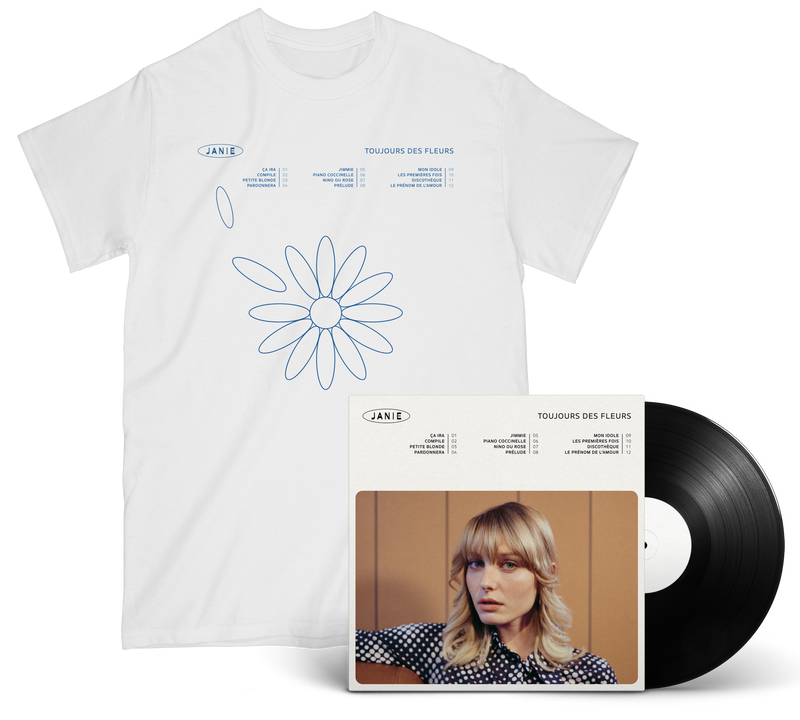 JANIE - PACK T-SHIRT + VINYLE "TOUJOURS DES FLEURS"